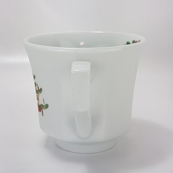 TIENSHAN (Fairfield) Fine China Mugs Teacups Christmas Tree & Cake Lifter - Picture 5 of 16